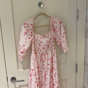 Hill House Nesli Nap Dress - Rose Botanical / L